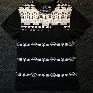 Black pattern shirt